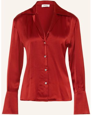 Ottod'Ame Satinbluse - Rot