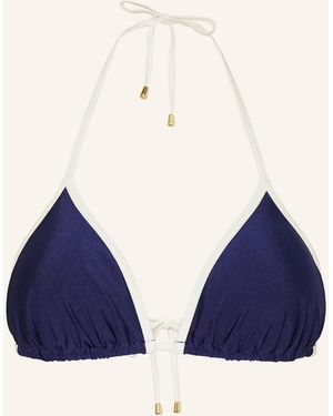 Mrs & HUGS Triangel-Bikini-Top - Blau