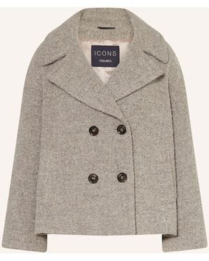ICONS Cinzia Rocca Bouclé-Jacke - Weiß