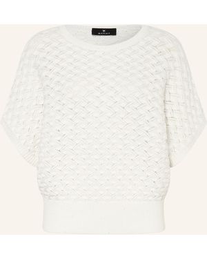 Monari Strickshirt mit Pailletten - Natur