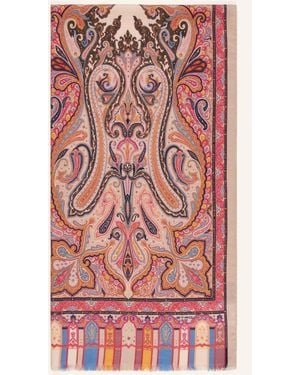 Etro Schal mit Cashmere und Seide - Rot