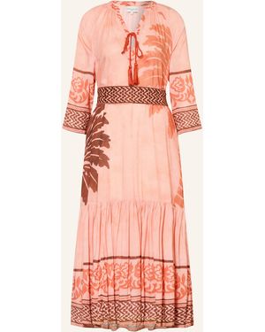 Miss June Kleid AIDA PALME mit 3/4-Arm - Pink