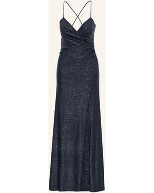 VM VERA MONT Abendkleid mit Glitzergarn - Blau