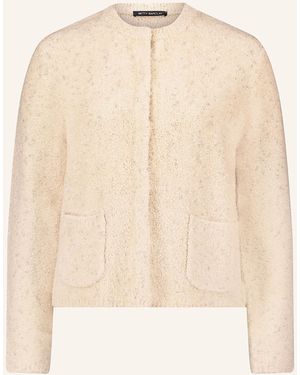 Betty Barclay Strickjacke mit Glitzergarn - Natur