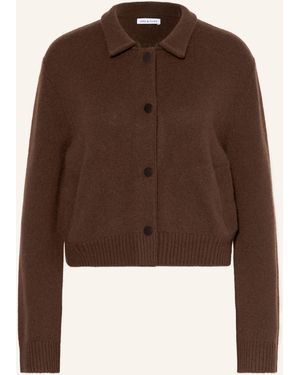 Mrs & HUGS Strickjacke mit Cashmere - Braun