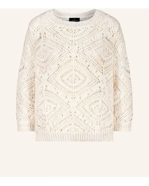 Monari Pullover mit Pailletten - Natur
