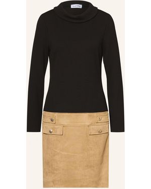 Joseph Ribkoff Kleid im Materialmix - Schwarz
