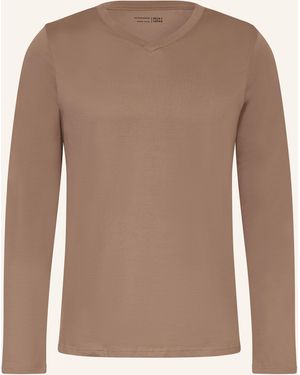 Schiesser Schlafshirt MIX+RELAX - Braun
