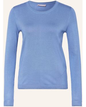 Liu Jo Pullover mit Glitzergarn und Schmucksteinen - Blau