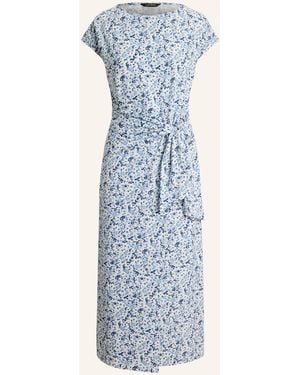Ralph Lauren Jerseykleid in Wickeloptik - Blau