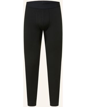 Super.natural Funktionswäsche-Hose TUNDRA175 mit verkürzter Beinlänge und Merinowolle - Schwarz