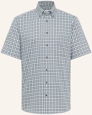 Eterna Kurzarm-Hemd Modern Fit - Blau