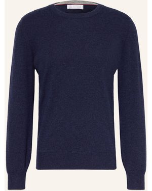 Brunello Cucinelli Cashmere-Pullover - Blau