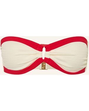 Seafolly Bandeau-Bikini-Top BANDWAVE - Rot