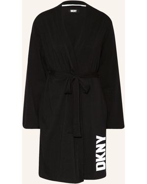 DKNY Damen-Morgenmantel MUST HAVE BASICS - Schwarz