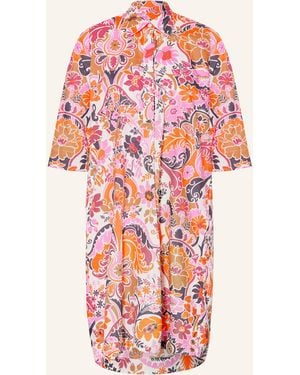 Rossana Diva Hemdblusenkleid mit 3/4-Arm - Pink