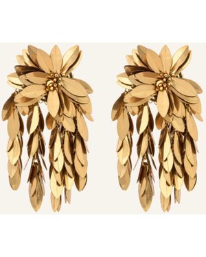 LOTT.gioielli Ohrhänger AZARIA CE SQ SEQUIN FLOWER FALL PREMIUM L COPPER by GLAMBOU - Mettallic