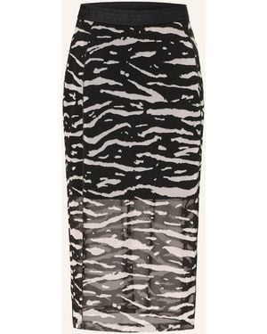 Marc Cain Mesh-Rock - Schwarz