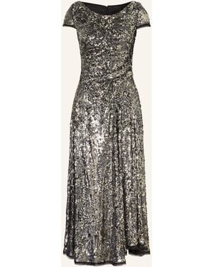 Talbot Runhof Cocktailkleid mit Pailletten - Weiß