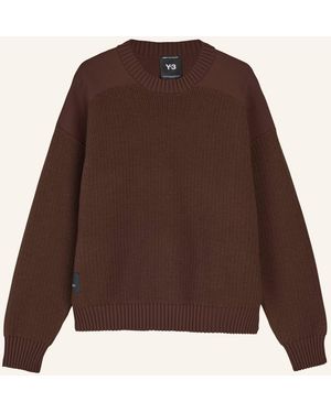 Y-3 UT KNIT CREW PULLOVER - Braun