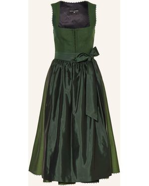 KINGA MATHE Dirndl MÜNCHEN mit Leinen - Grün