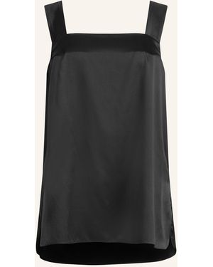 Helene Galwas Tanktop aus Seidensatin ALBINARE - Schwarz