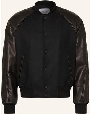 Givenchy Blouson im Materialmix - Schwarz