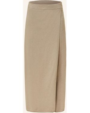 SMINFINITY Strickrock in Wickeloptik mit Cashmere - Natur