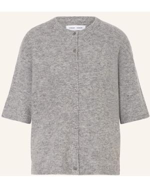 Samsøe & Samsøe Strickjacke SAANOURA mit Alpaka - Grau