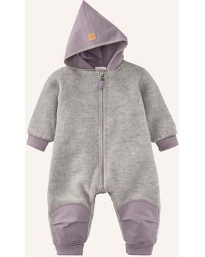 HESSNATUR Wollfleece Overall - Grau