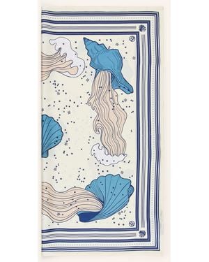 lescarf Seidentuch - Blau