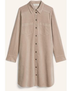 Marc O' Polo Samtkleid - Natur