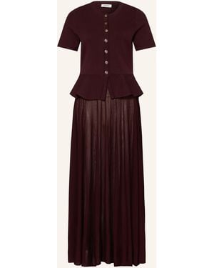 Sandro Kleid im Materialmix - Lila