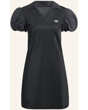 adidas Originals KLEID MIT BALLONÄRMELN - Schwarz