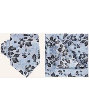 DIGEL Set DANNY: Krawatte und Einstecktuch - Blau