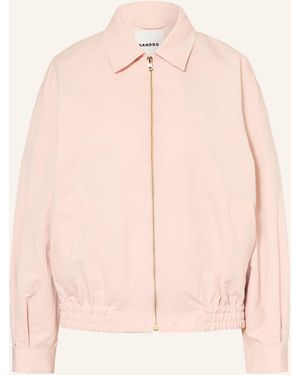 Sandro Blouson mit Leinen - Pink