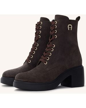 Aigner Block heel lace bootie NORA 1D - Schwarz