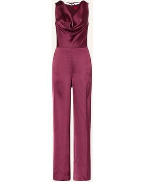 HUGO Jumpsuit KIMARI aus Satin - Pink