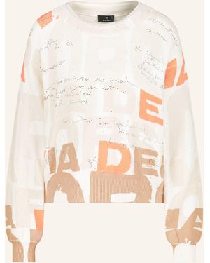 Monari Pullover mit Schmucksteinen - Natur