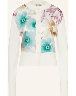 Ted Baker Strickjacke VARRLA im Materialmix - Blau