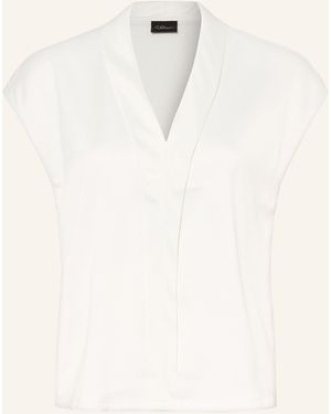 S.oliver T-Shirt im Materialmix - Natur