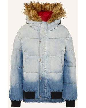 DSquared² Steppjacke mit Kunstfell - Blau
