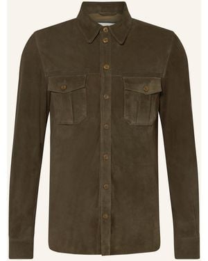 Meindl Leder-Overjacket LITTLE ROCK - Grün
