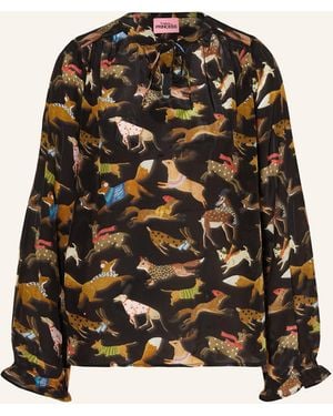FROGBOX Blusenshirt - Schwarz