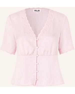 Baum und Pferdgarten Bluse MELONIE mit Spitze - Pink