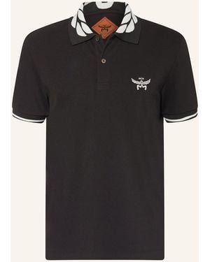 MCM Piqué-Poloshirt - Schwarz
