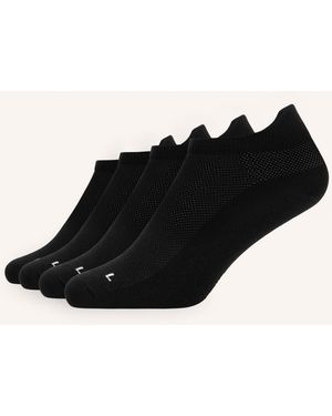Snocks 4er-Pack Laufsocken - Schwarz