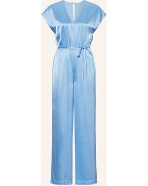 Mrs & HUGS Satin-Jumpsuit - Blau