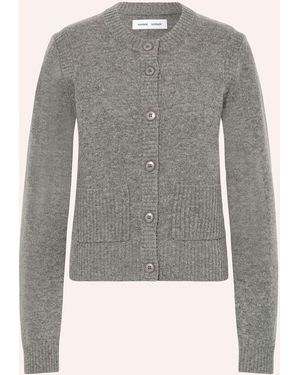 Samsøe & Samsøe Strickjacke SAELIF - Grau