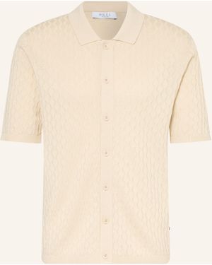 DIGEL Strickhemd AIMO Comfort Fit - Natur